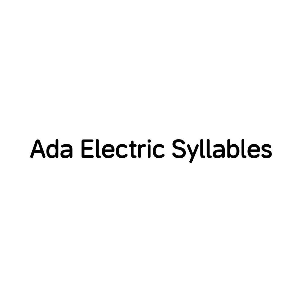 ADA ELECTRIC SYLLABLES
